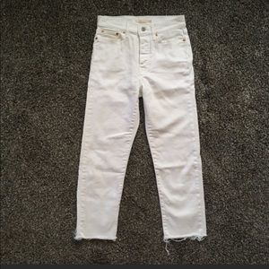 Levi’s white Wedgie Straight jeans